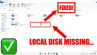 D Drive Not Showing In Windows 11107  Hard Drive Missing  How To Fix D Drive Not Showing [upl. by Eisoj]