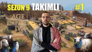 Age of Empires 4 TAKIM STRATEJİLERİ 1  İmparatorluklar Takım Oluyor kaybediyor IbyAoe [upl. by Suoivatnom]