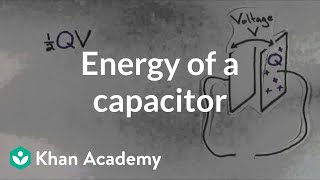 Energy of a capacitor  Circuits  Physics  Khan Academy [upl. by Calabresi]