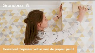 Comment tapisser un mur avec du papier peint Paste the Wall – un guide facile de Grandeco [upl. by Mehetabel]