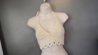 DIY Crochet Halter Top Tutorial  The KBiv Way 💞 [upl. by Gasser]