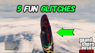 5 Fun Glitches in GTA Online  168 [upl. by Malti]