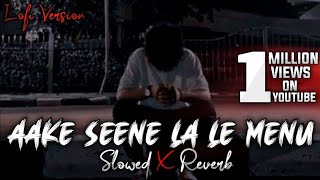 Aake seene la le menu slowed and reverb rim jhim rim jhim lofi song insta viral  MahakalChaudhary [upl. by Dobb]