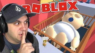 DONT WAKE UP THE GIANT SLEEPING BABY  Roblox [upl. by Nayrbo]