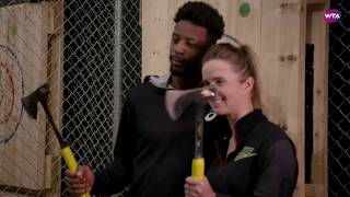 Elina Svitolina has an axe to grind with boyfriend Gael Monfils [upl. by Amalberga]