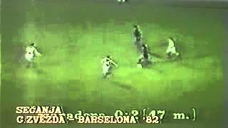 Diego MARADONA Crvena Zvezda FC Barcelona 2 4 1982 [upl. by Toomay]