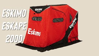 Eskimo Eskape 2000 Ice Fishing Sled Shelter  Eskape Series [upl. by Atinat]