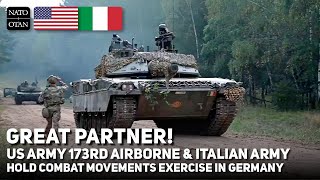 Great Partner US 173rd Airborne Teams Up with Italian Army on Combat Movement Drills in Germany [upl. by Alurta]