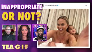 Chrissy Teigen Faces Backlash Over Social Media Picture  TeaGIF [upl. by Reyem]