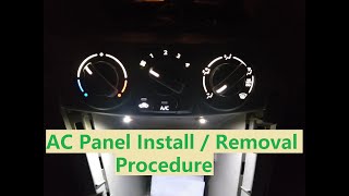 Swift Dzire AC Panel Removal Procedure [upl. by Elrebmik988]