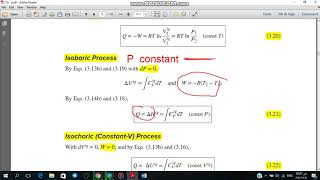 thermodynamics Isothermal Process Isobaric Process Isochoric Process and Adiabatic Process [upl. by Anayek]