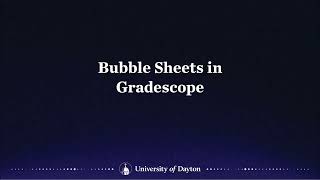 Using Gradescope for Bubble Sheet Tests [upl. by Butcher35]