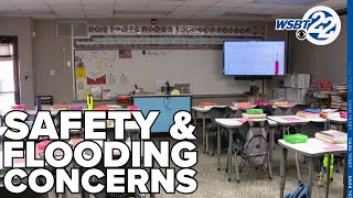 Safety and flooding concerns at Mishawaka elementary school [upl. by Enairb]