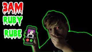 CALLING RUBY RUBE AT 3AM OMG SO SCARY 3AM CHALLENGE [upl. by Nailil372]