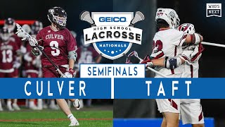 2021 GEICO High School Lacrosse Nationals Semifinal  Culver IN vs Taft CT [upl. by Chae]