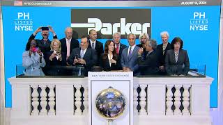 Parker Hannifin NYSE PH Rings The Closing Bell® [upl. by Qidas]