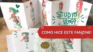 COMO HACER UN FANZINE  PASO A PASO  STUDIO VLOG  9  STRAWBERRY STYLE [upl. by Bernadette]