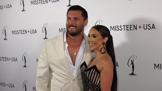 Brock Davies and Scheana Shay 2024 Miss USA Finals Red Carpet at Peacock Theatre at LA Live [upl. by Emmye]