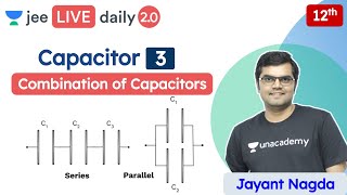 JEE Capacitor L3  Combination of Capacitors  Unacademy JEE  JEE Physics  Jayant Sir [upl. by Sucramraj]