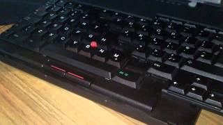 IBM ThinkPad 701c quotbutterflyquot keyboard [upl. by Yldarb]