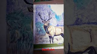 Reindeer drawing art pencilsketchtutorialforbeginners trending sketch sketch artist shorts [upl. by Karita615]