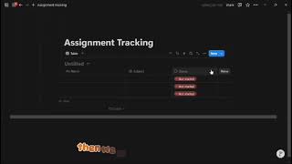 Group 9  Digital Literacies  Tutorial To Create A Notion Assgiment Tracking Template [upl. by Nylssej]