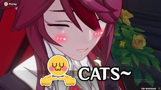 ROSARIA SMILED CONFIRMED CAT LOVER Genshin Impact 45 Cat Event [upl. by Melita]