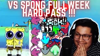 First ever DOCUMENTED VS SPONG Full Week HARD PASS  WE DID IT   SillyFangirl FNF [upl. by Cale]