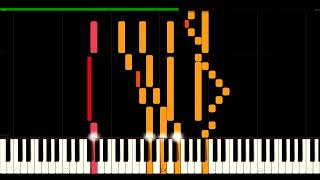 In dir ist Freude  OrgelBüchlein  JS Bach  BWV 615  Synthesia HD 60 fps [upl. by Swanhilda]