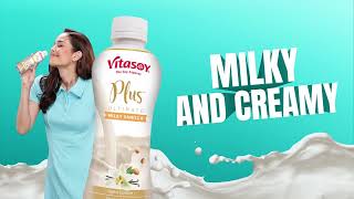 Vitasoy Plus Milky Vanilla Follow the Bottle [upl. by Eseenaj]