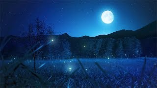 Relaxing Sleep Music and Night Nature Sounds Soft Crickets Beautiful Piano Deep Sleep Music [upl. by Paulo]