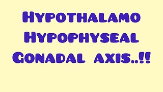 General scheme of Hypothalamo hypophysealgonadal axis  Souvik’s Biology [upl. by Cramer21]