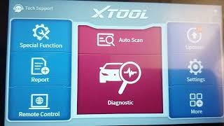 OBDII Xtool IP508S Special functions Updates installation walking through menu [upl. by Lynus693]