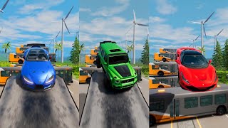 Super Heros Cars Jump In Reverse 12 😱 BeamNGDrive  The Real Granny [upl. by Hally189]