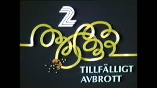 Tillfälligt avbrott i TV2  19871029 [upl. by Ximenez]