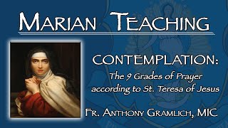 Contemplation The 9 Grades of Prayer according to St Teresa of Jesus Fr Anthony Gramlich MIC [upl. by Anai358]