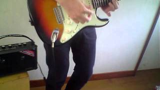 test STRATCASTER＋ROLAND MOBILE CUBE ELECTRIC GUITAR [upl. by Aissert]