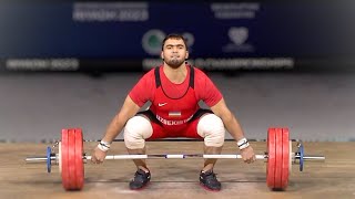 Mens 109 Snatch  World Weightlifting Championships 2023 [upl. by Eekorehc]