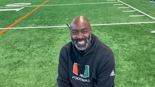 Miami DB Coach Chevis Jackson interview with CanesInSight [upl. by Anderer373]