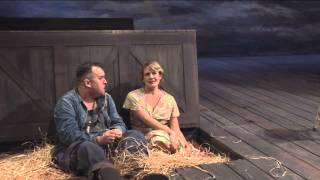 The Acting Company Of Mice and Men Clip 3 LENNIE AND CURLYS WIFE [upl. by Lleynod]