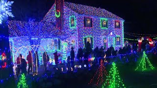 This Mass home has 100K Christmas lights and is getting national attention [upl. by Elson]