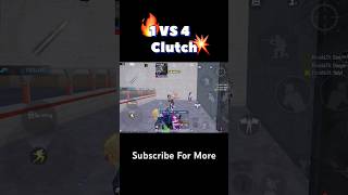 bgmi bgmishorts bgmi1vs4clutchhighlights pubgmobile howtoclutch1v4 viral [upl. by Anhsirk365]