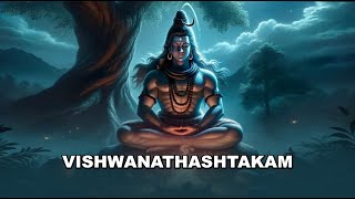 Vishwanathashtakam With Lyrics  Sai Sharan  Kaushik Harsha  Thanishka Devine [upl. by Cerellia]