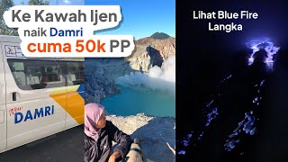 Cara ke Kawah Ijen Blue Fire Naik Damri cuma 50000 pp [upl. by Midis]