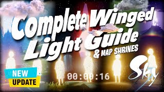 Sky Cotl All WINGED LIGHTS LOCATIONS  New Updated Version  Beginners Guide  Noob Mode [upl. by Akilegna304]