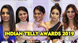 UNCUT  Indian Telly Awards 2019  Hina Khan Divyanka Tripathi Anita Hassanandani Arshi Khan [upl. by Llij825]