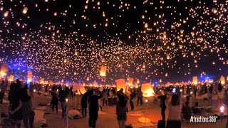 RISE Lantern Festival  Tangled quotI See the Lightquot in Real Life  Las Vegas [upl. by Animehliw]