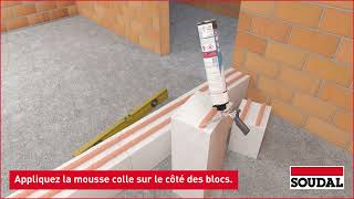 Soudabond Easy adhesive foam coller des blocs et isoler des panneaux [upl. by Tiler]