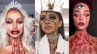 Top 15 Easy Halloween Makeup Tutorials Compilation 2017 [upl. by Mcwilliams777]