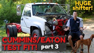 The Cummins amp Eaton are FINALLY In Fabricating Motor and Transmission Mounts Cummins Part 9 [upl. by Vharat691]